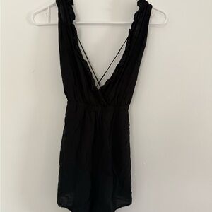 VICTORIAS SECRET Black Sleeveless Swimsuit Cover size S